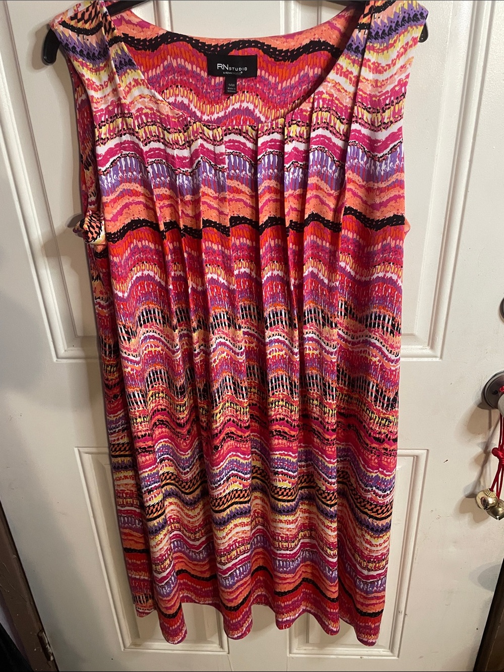 Studio Multicolor Maxi Skirt - Pink, Red & Purple Wave Print